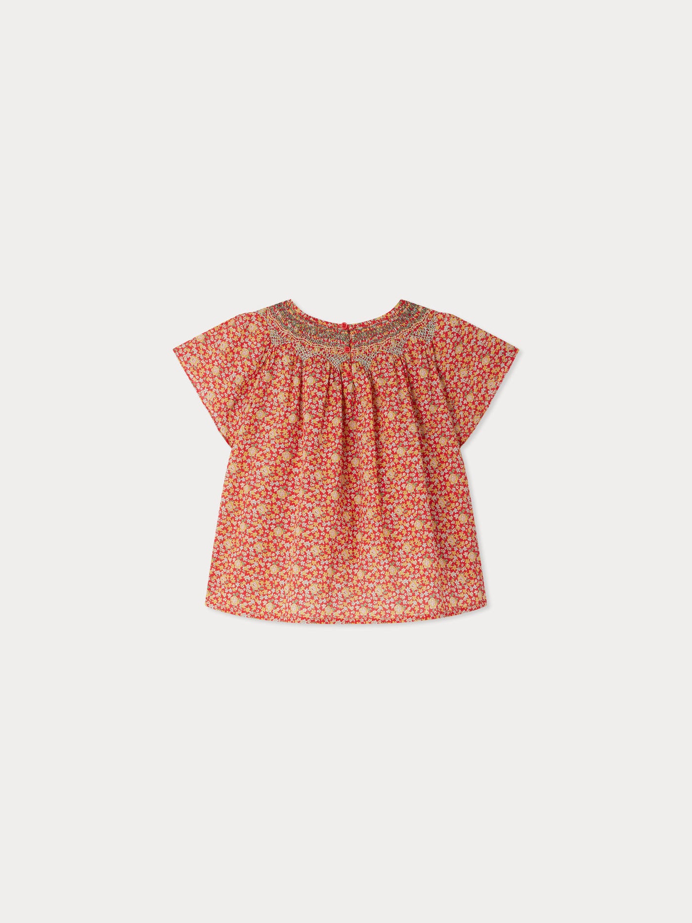Gesmokte Bluse „Nella“ aus Liberty-Stoff