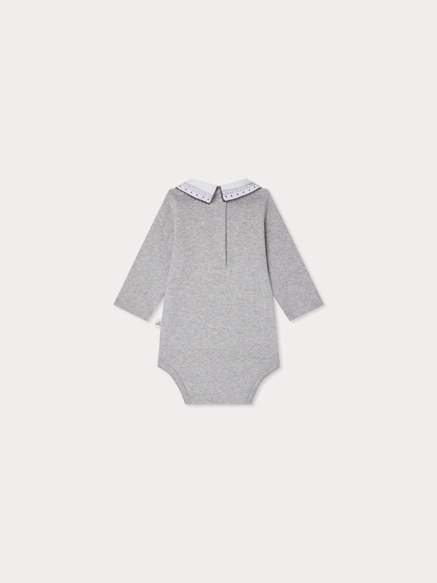 Septembre Bodysuit with embroidered dots in organic cotton