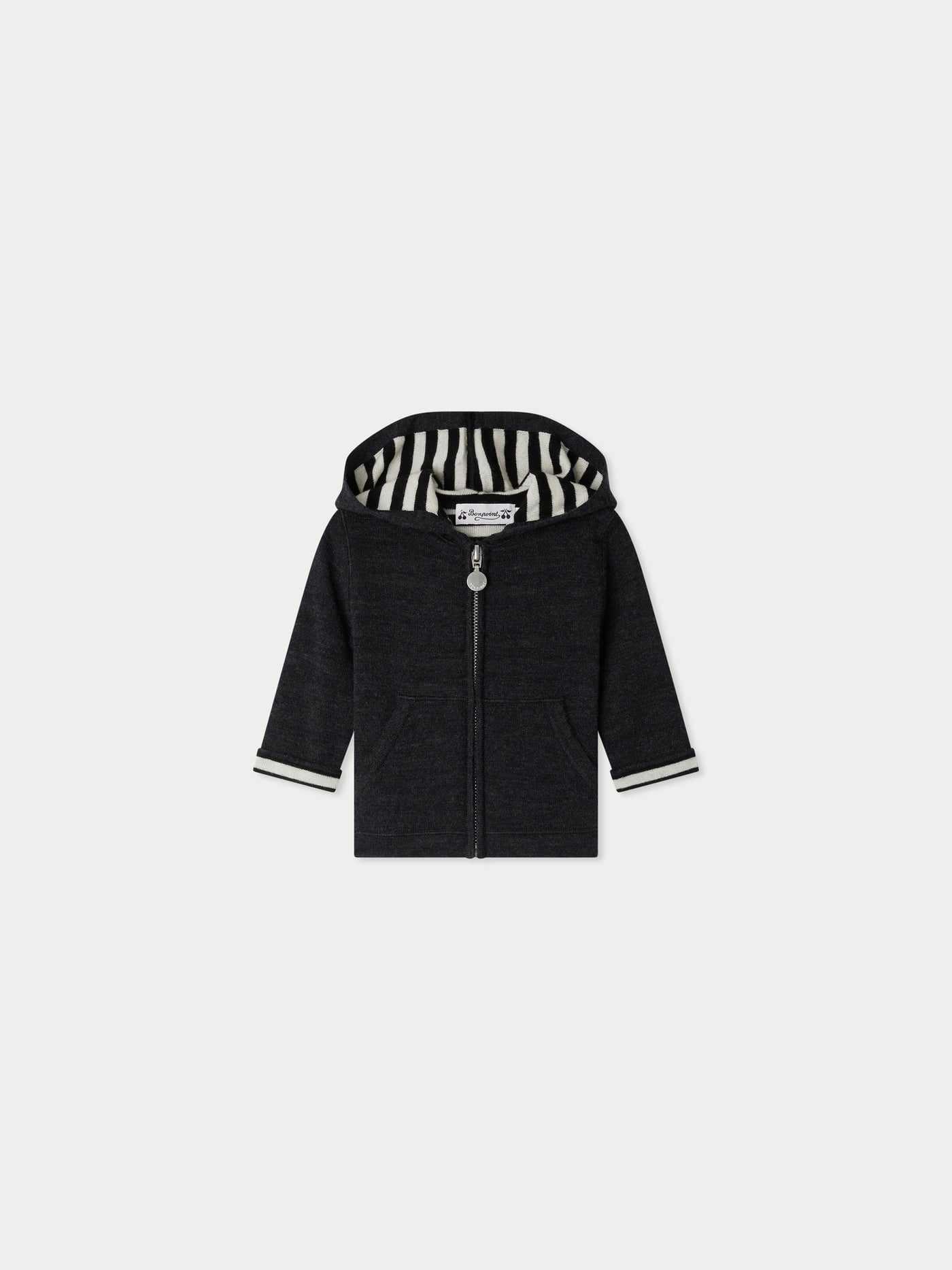 Cardigan Alexandros à capuche rayée