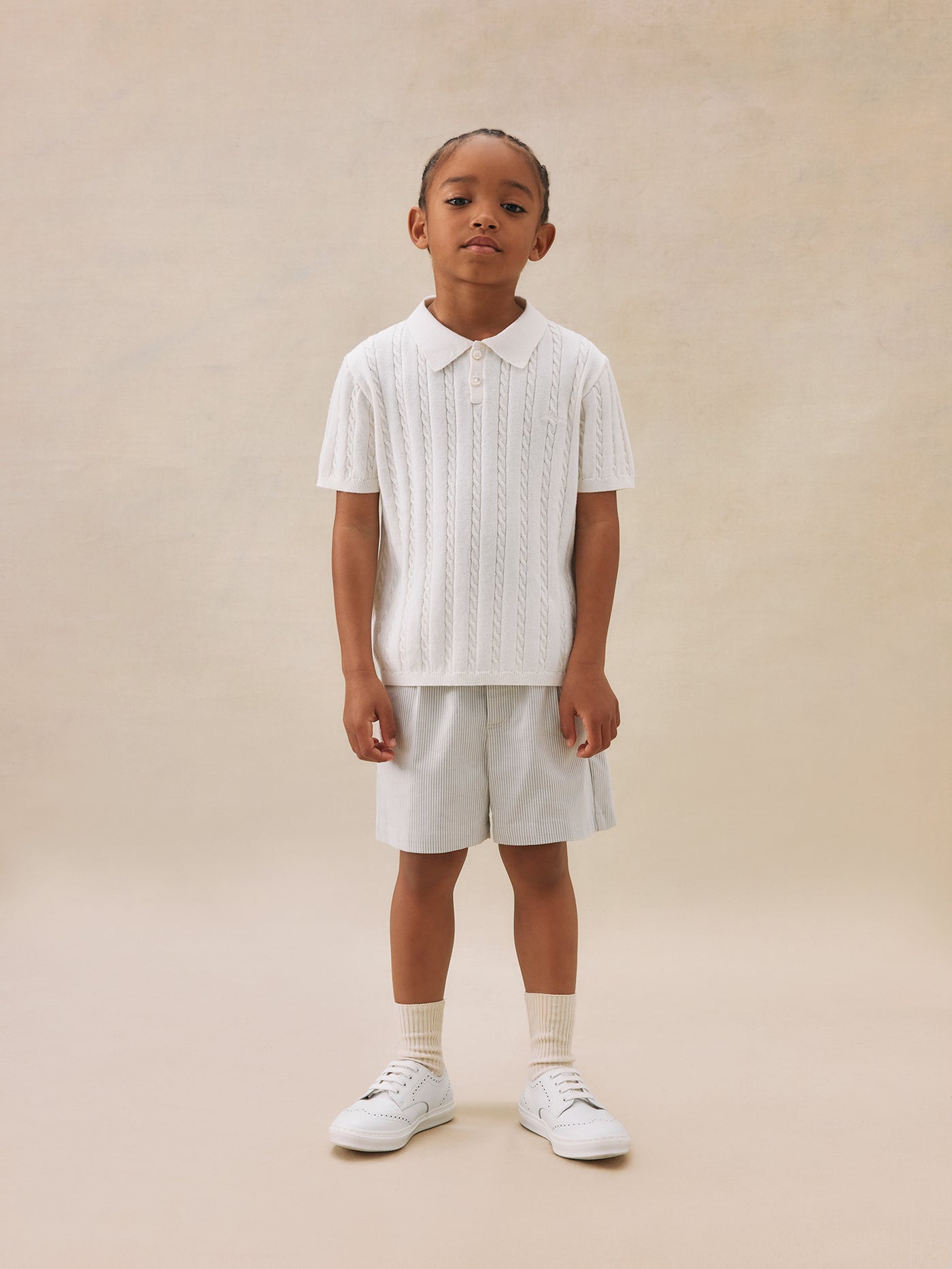Pantaloni corti chino Charles a righe