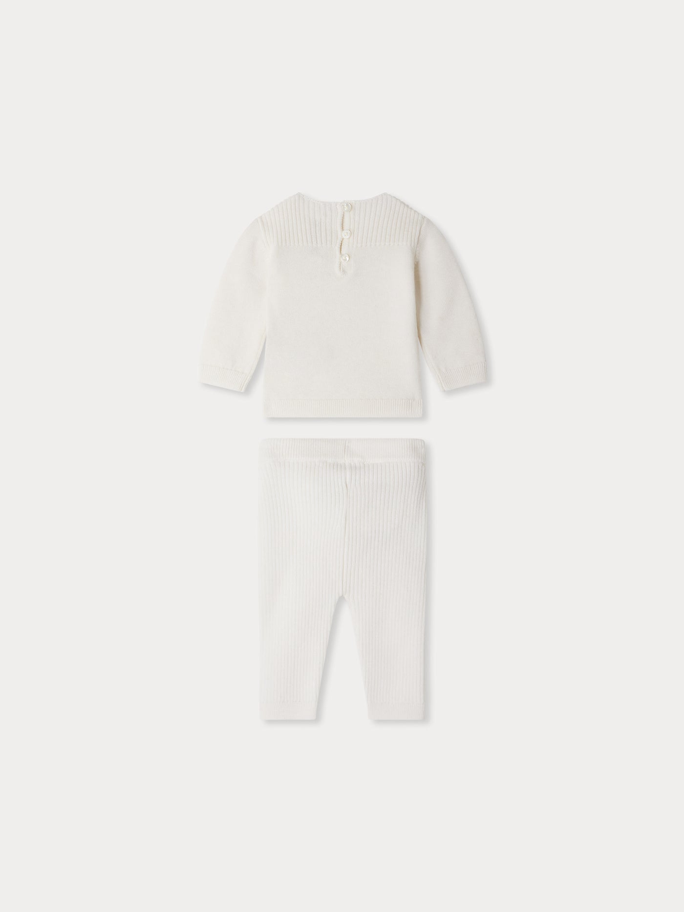 Ensemble Atimy brodé en laine et coton