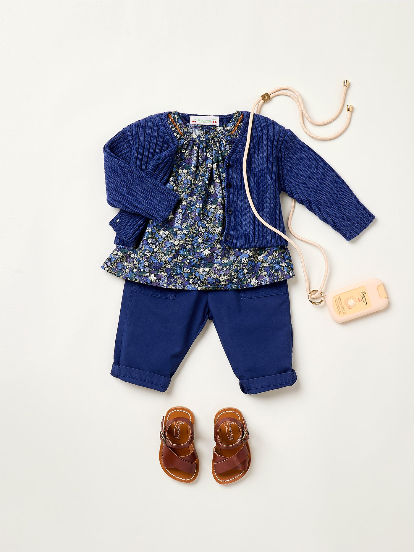 Amana gerippter Wollcardigan