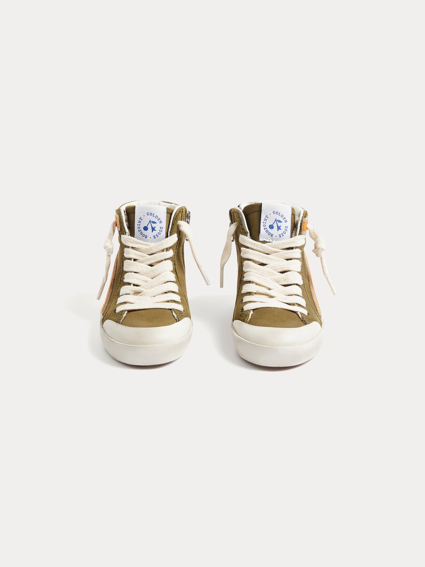 Bonpoint x Golden Goose High-Top-Khaki-Sneaker für Babys