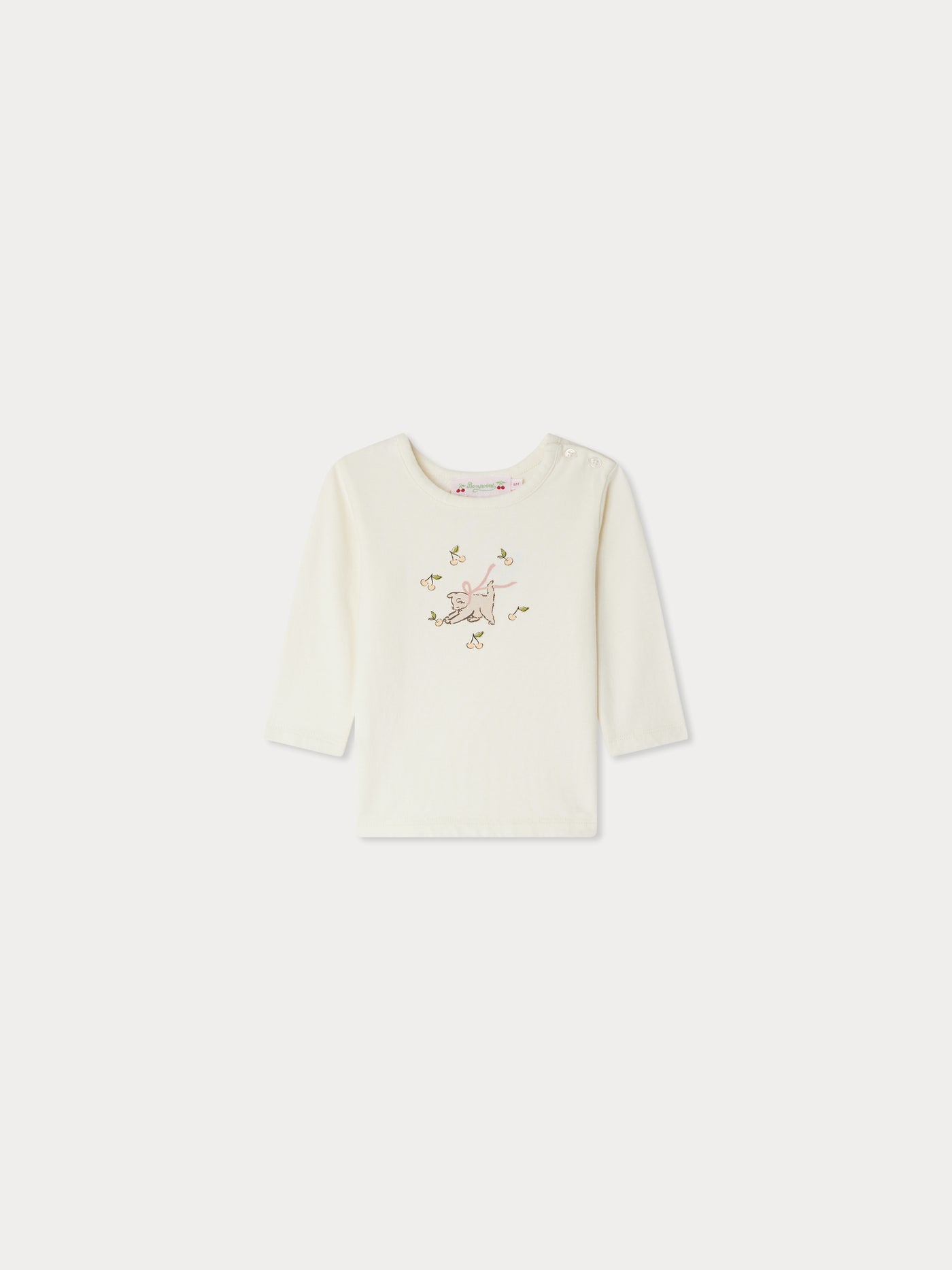 T-shirt Tahsina con stampa gatto in cotone biologico