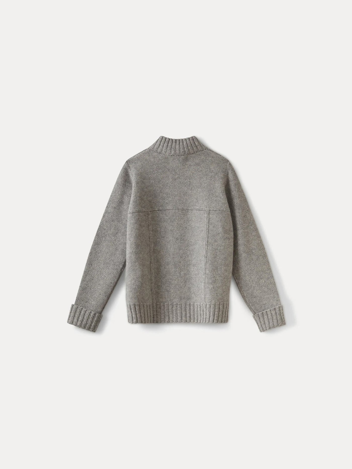 Cardigan en cachemire garçon gris chiné clair